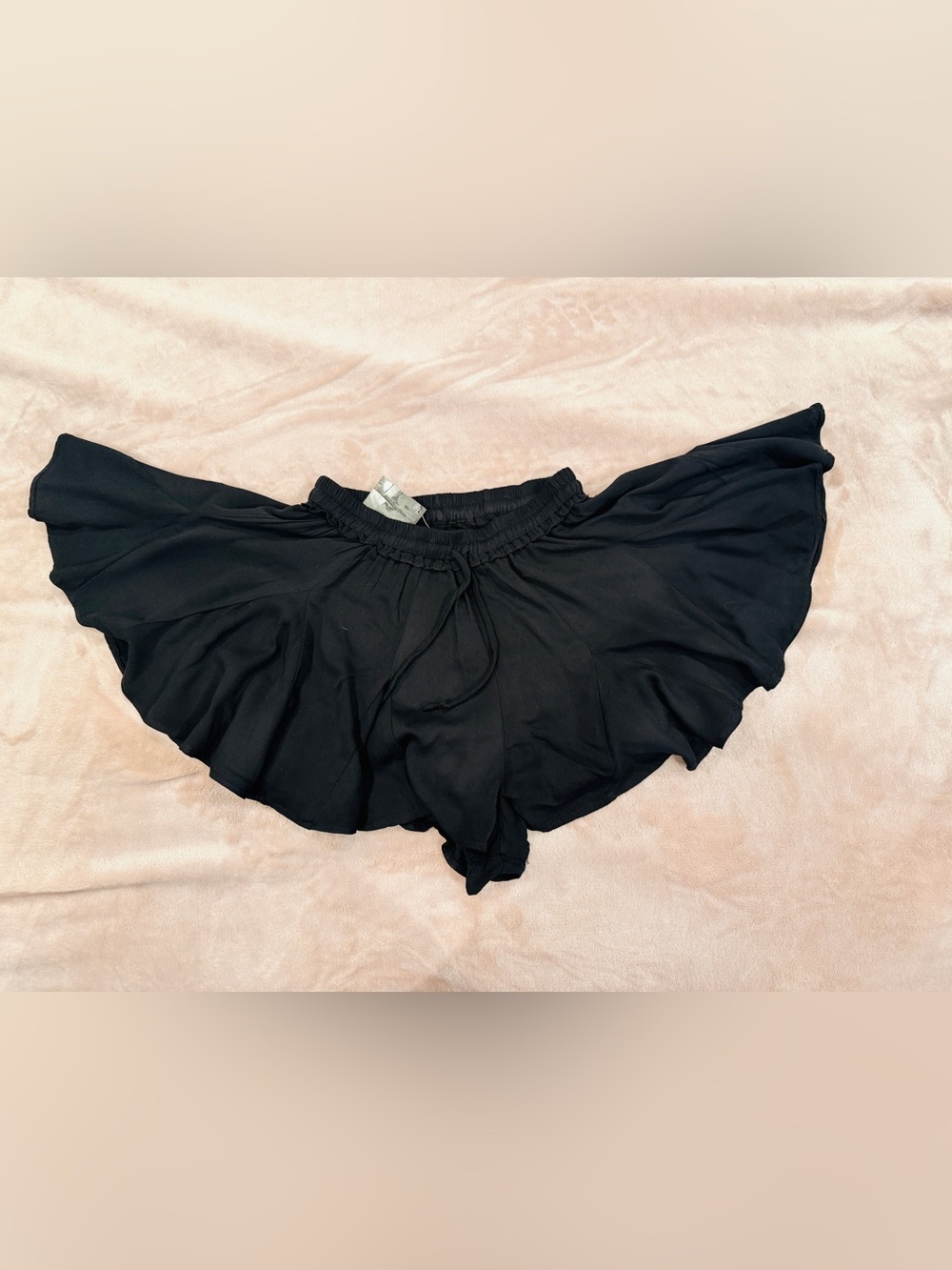 Cotton Candy Black Ruffle Skort Shorts